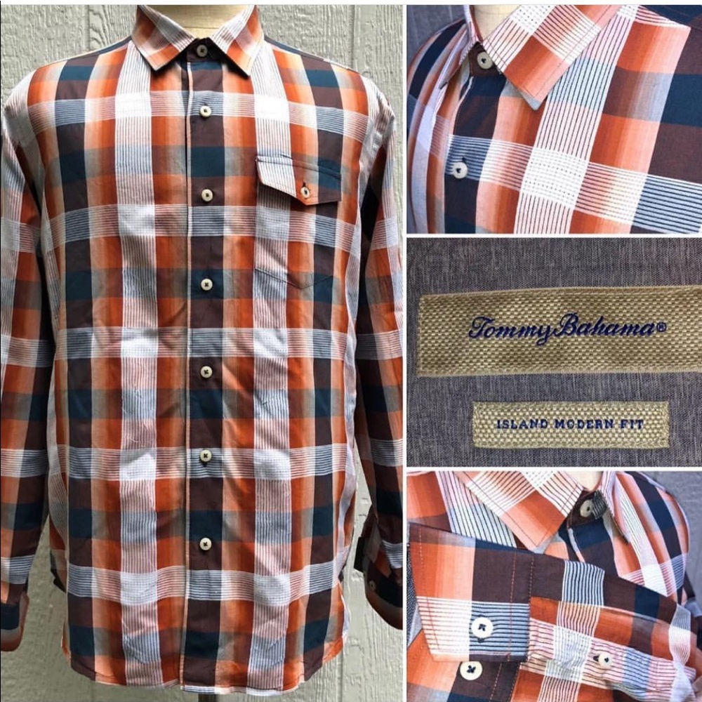 EUC Tommy Bahama Mens XL island modern fit shirt